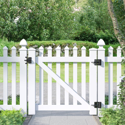 Skysen Stainless Steel Vinyl Wood Fence Self Closing Gate Hinges Black