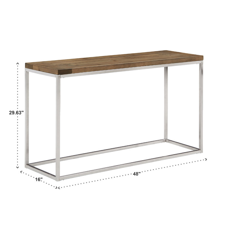 Mokshit 48'' Console Table, Oak