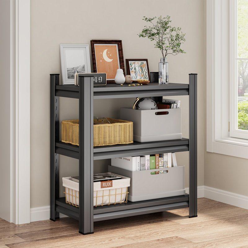 Étagère en métal à 3 niveaux, H 31,5 po x l 27,55 po x P 13,77 po