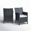 Chaise de patio avec coussins Tomosuke-27277087