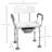 31 Toilet Seat Shower - Construction For Seniors, White Disabled & Seniors Chair, 31, White, Adjustable Height, Stable
