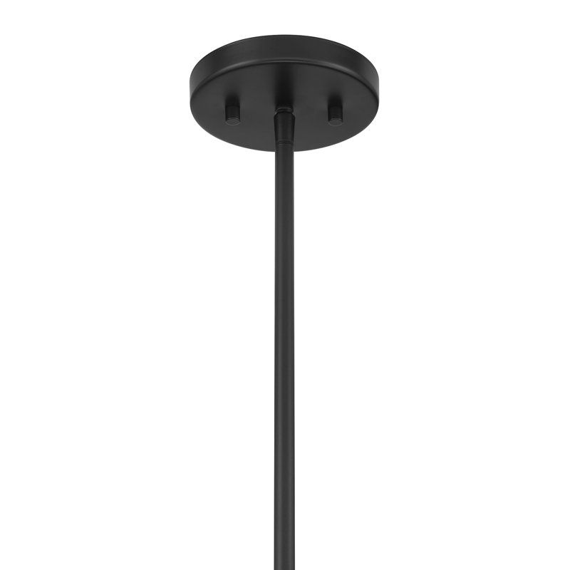 Nunley 4-Light Chandelier , Matte Black, 20.25" H x 26" W x 26" D