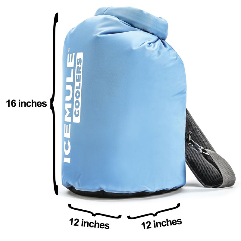 IceMule Classic Large 20 Liter 18 Can Soft Insulated Waterproof Backpack Cooler, Blue