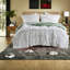 Ensembles de literie luxueux en fausse fourrure à poils longs, grand blanc et vert, style moderne