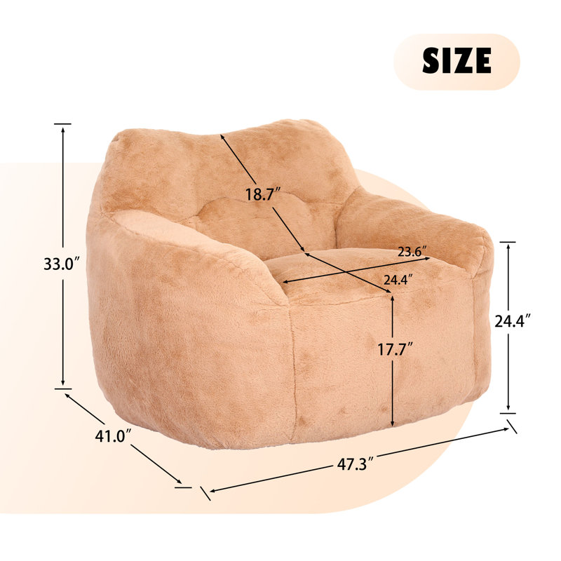 Canapé Lazy Comfy Chairs, Velours brun