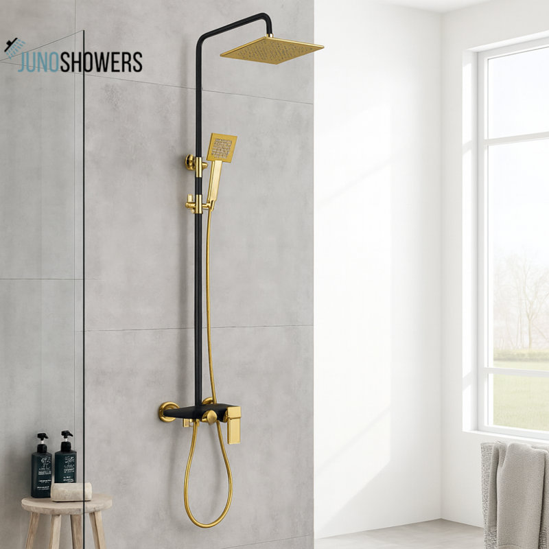 Ensemble de douche luxueuse en laiton massif
