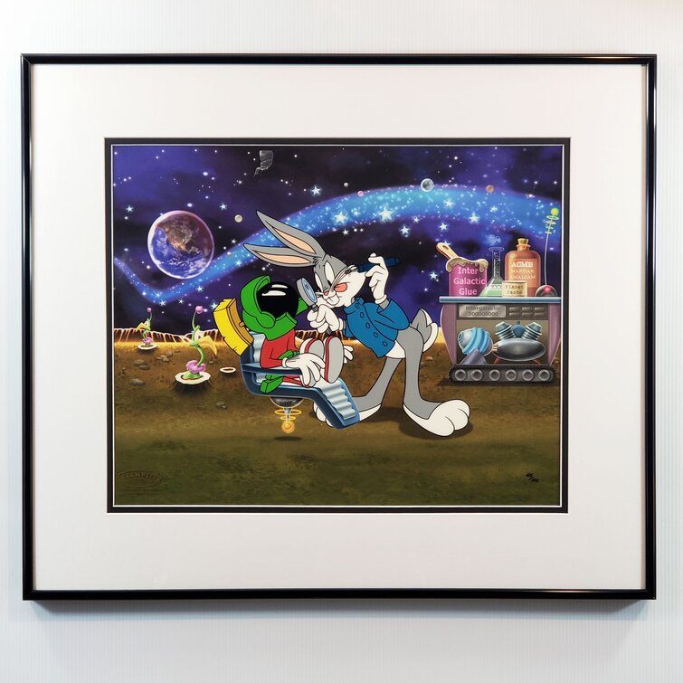 framed cartoon art