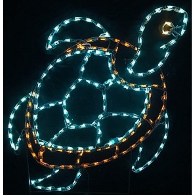 Sea Turtle Nautical Holiday Lighted Display