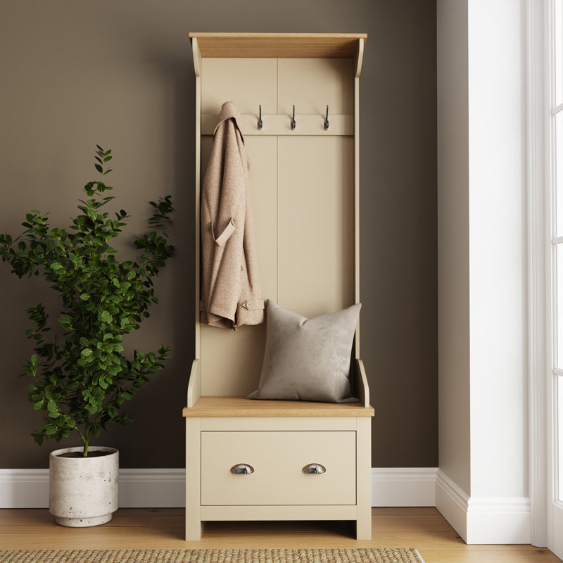 Hall Tree 65cm Wide, Grey