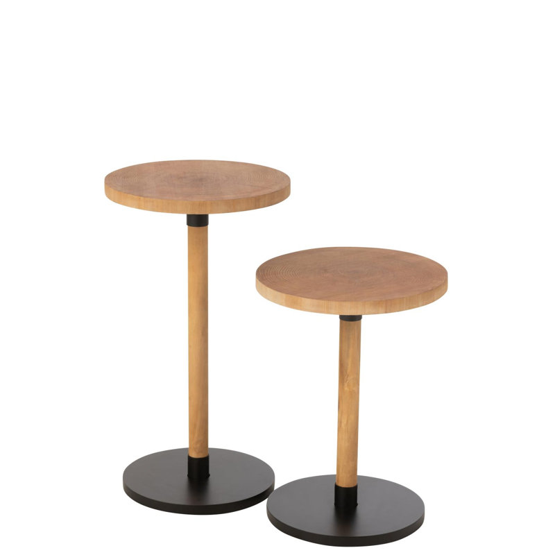Sanjuana Pedestal Side Table Set