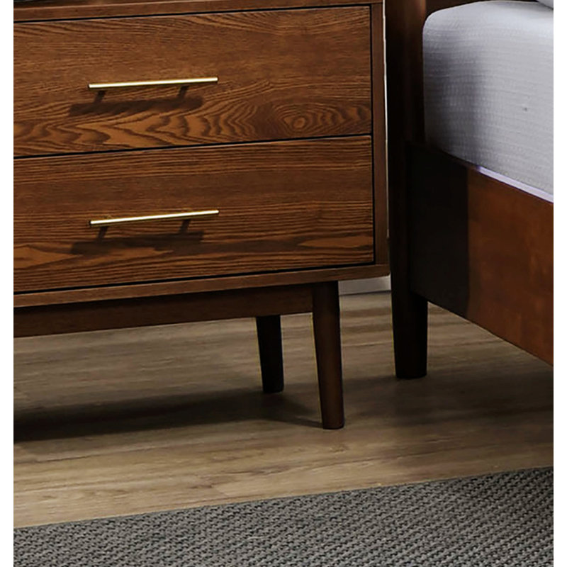 Table de chevet pour chambre à coucher, table de chevet, table de chevet en bois avec tiroirs pour la chambre à coucher