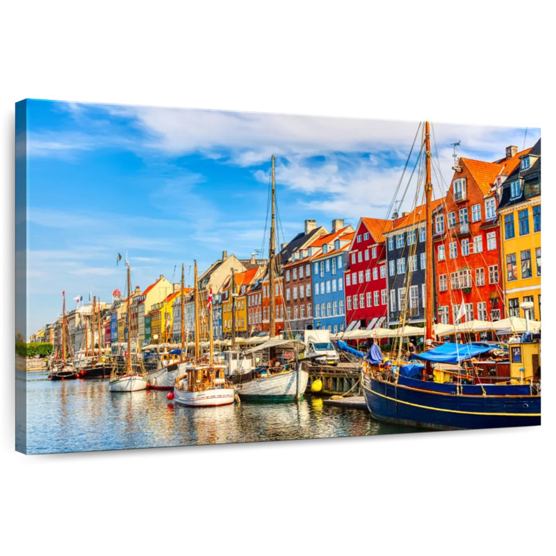 Hannes Nyhavn Portside Houses, 16" H x 24" W