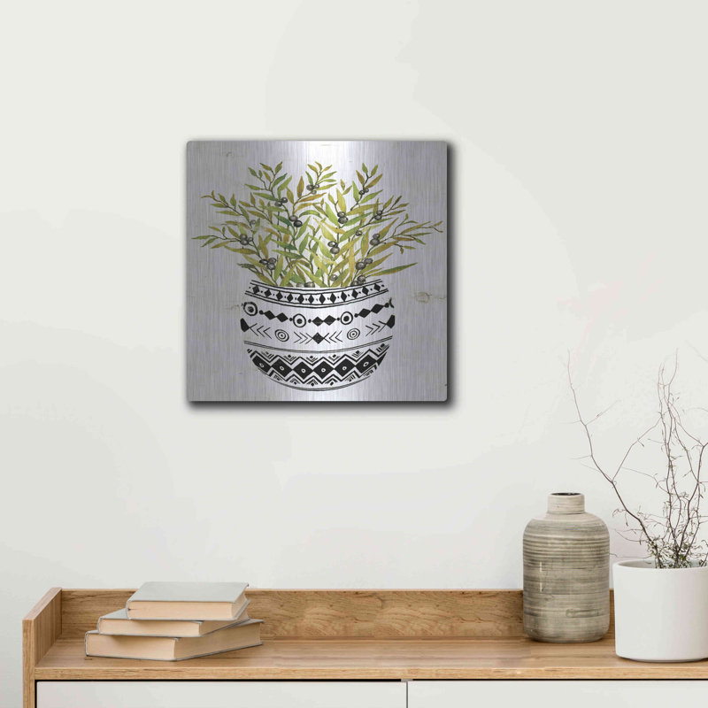 «Mud Fabric Succulent I» par Cindy Jacobs, H 12 po x l 12 po