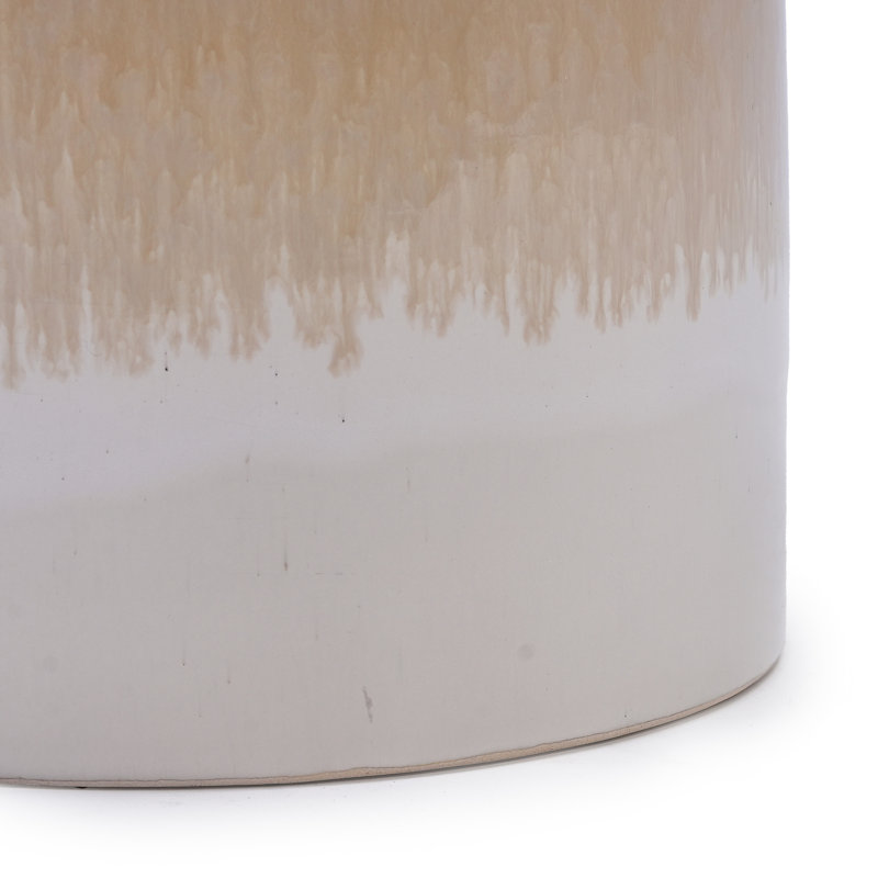 High-quality ceramic flower pots, Brown/White