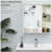 24.75" x 25.5" Bathroom Medicine Cabinet with Mirror, Storage Shelf, Over Toilet Bathroom Cabinet Wall Mounted for Living Room and Laundry Room, White-1498389305