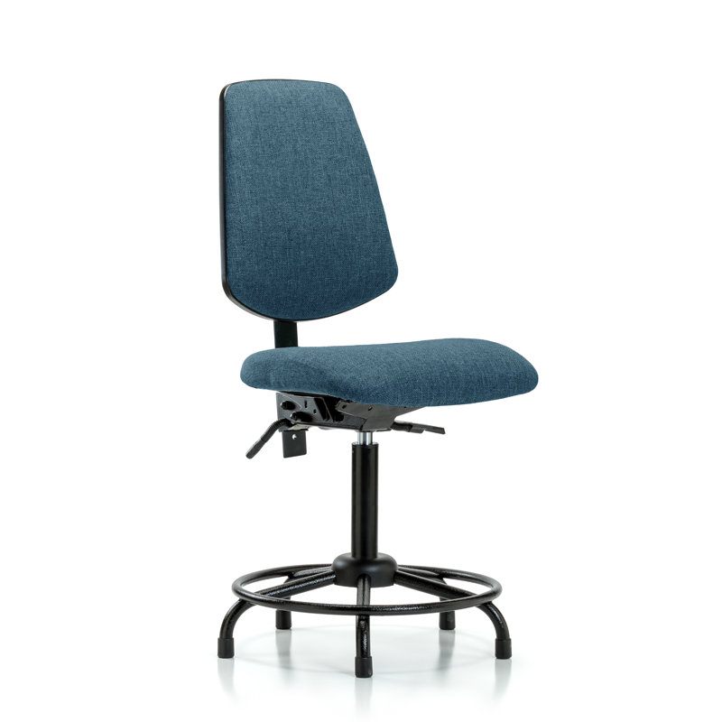 Chaise de dessinateur Mavis, Bleu, Inclus, Coulisses