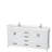 Sheffield 72" Freestanding Double Bathroom Vanity with Cultured Marble Top with 70" Mirror-59388352-59388351