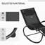 Ogbu Rocking Sun Lounger Zero Gravity Lounge Chair Padded Pillow Black