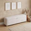 Banc ottoman de rangement en velours avec pieds solides, rangement pour chambre à coucher-102439768