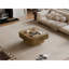 Table basse avec rangement à plateau relevable, carré, placage en bois massif, 31,5 po, brun classique