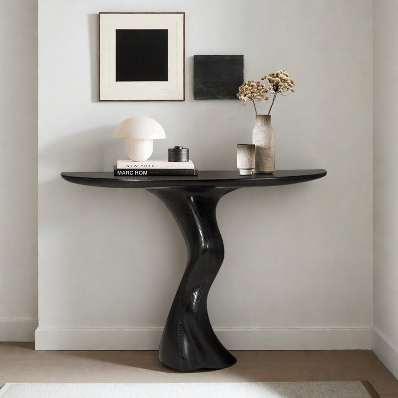 Console d'entrée italienne en bois massif minimaliste