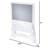 Mini Folding Step Stool, Short, Foldable, Lightweight With Slip Resistant Treads And Non-Slip Feet, White