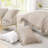 Andency Oversized King Comforter Set 120x98, 3 Pieces Ruffle Shabby Chic Famhouse Bedding Set, All Season Lightweight Fluffy Bed Set for Girls Women, Khaki-124610471-124610460
