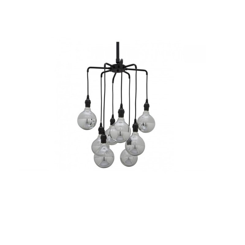 Luminaire suspendu pour grappe 8 lumières Deliah