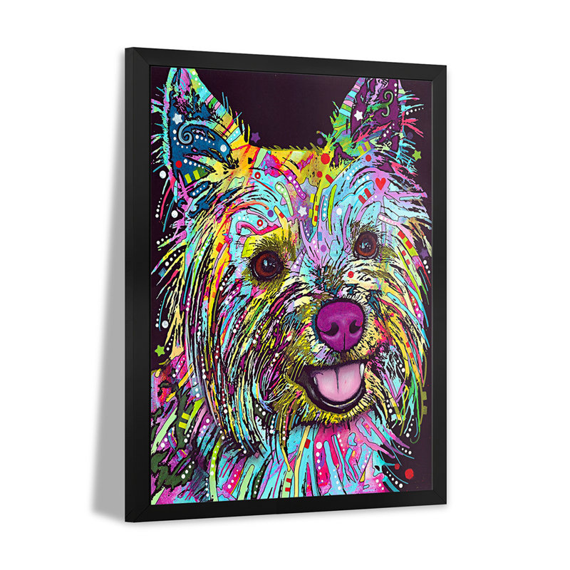 Affiche Yorkie par Dean Russo, H 16 po x l 24 po