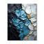 Horloge murale moderne Turquoise White Marble-99637690