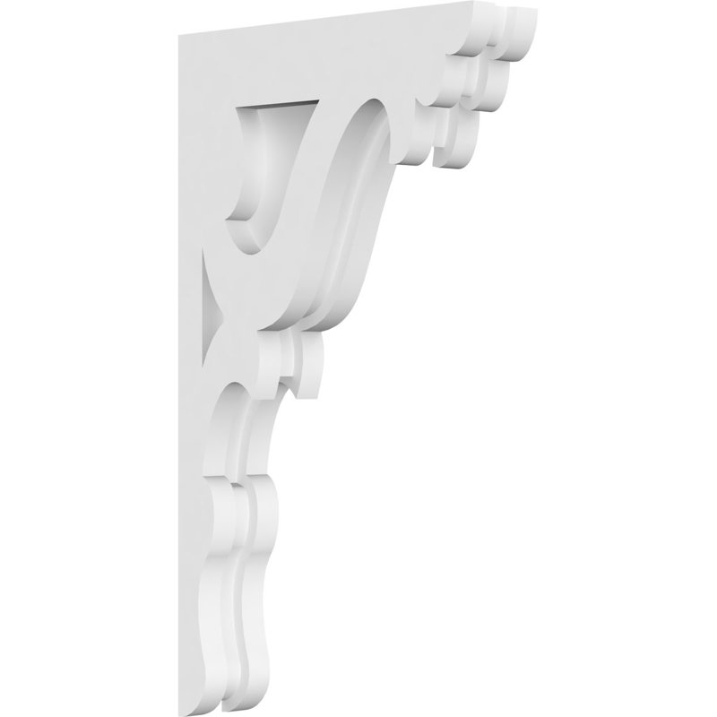 1 7/8"W X 8"D X 14"H Cornelia Architectural Grade PVC Corbel, 14" H x 8" W x 1.875" D