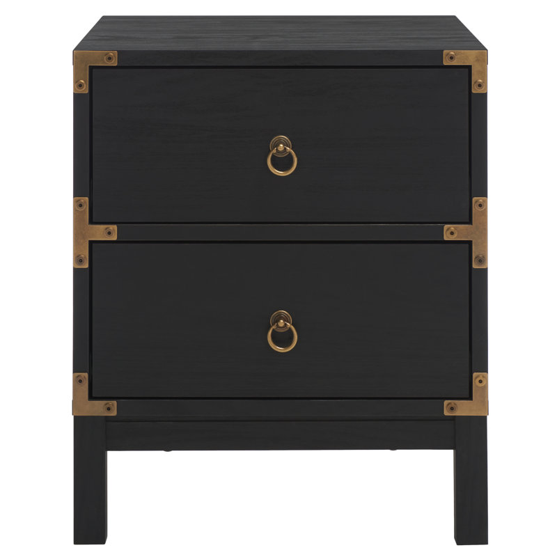 Alfano 18.5'' Drawer Nightstand, Black