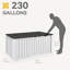 Balconera 143cm W 870L Lockable Deck Box-124328201