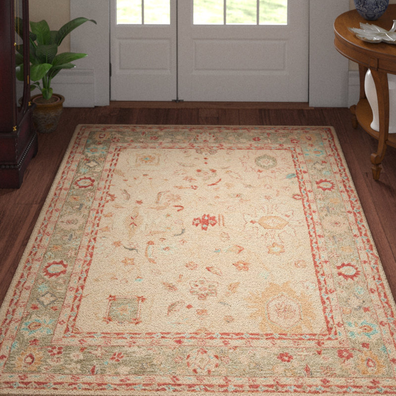 Tingley Hand Tufted Wool Pile Oriental Rug, Rectangle 9' x 12'