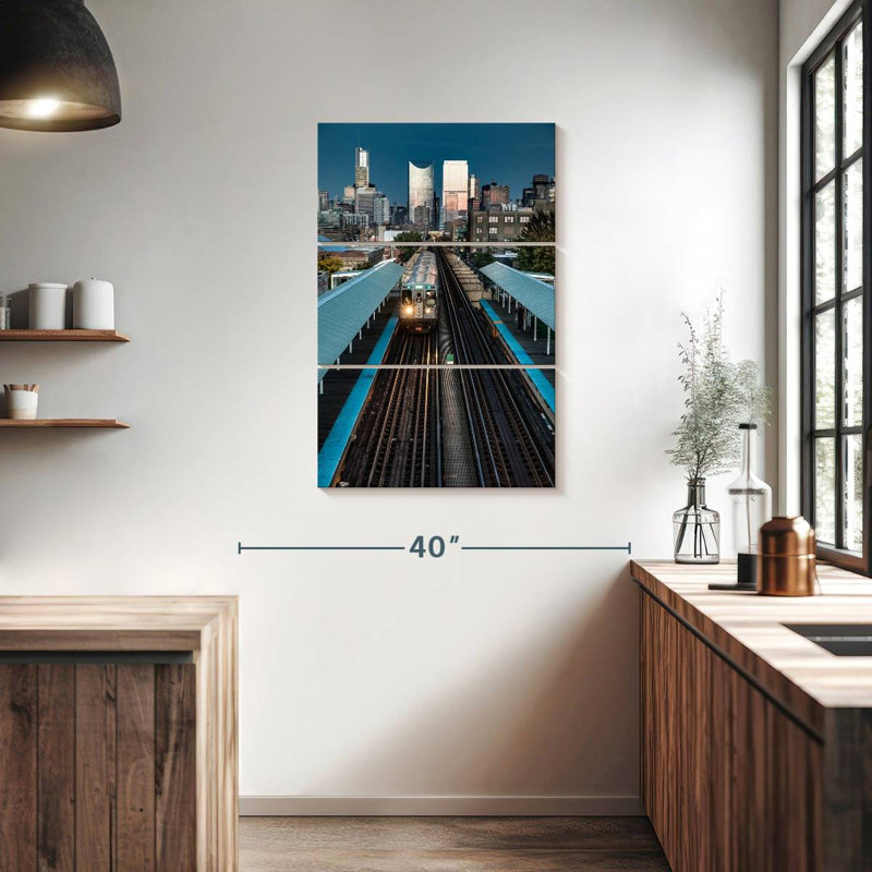 Lilie Chicago Subway Train, 38" H x 24" W