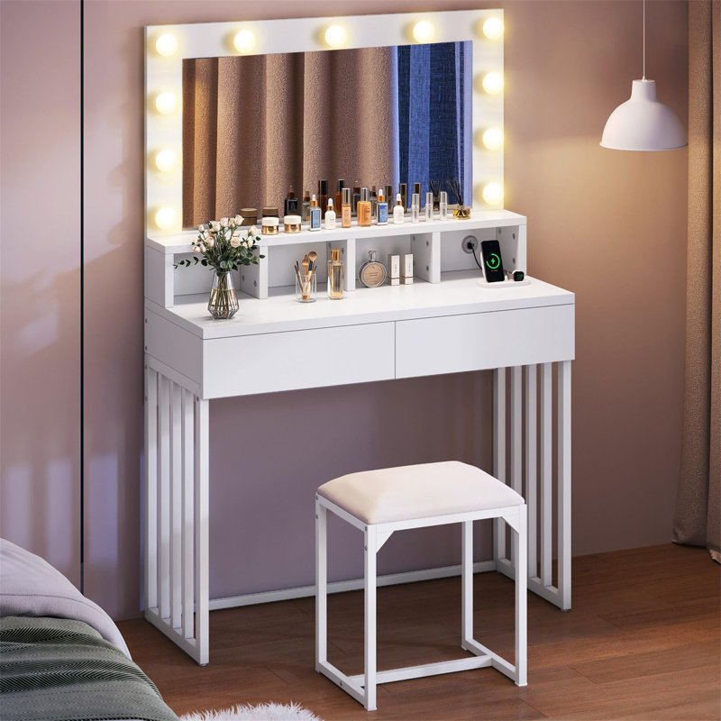 Azari Dressing Table with Mirror