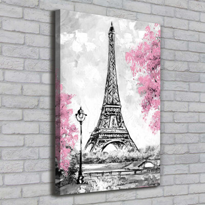 Eiffel Tower Paris - Wrapped Canvas Print