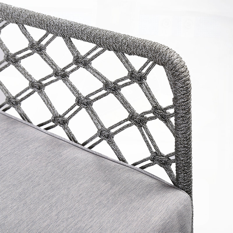 Méridienne en acier Marco, Gris