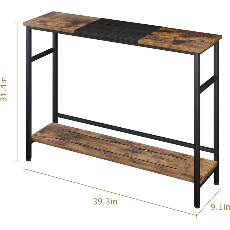 Balley 39.4'' Console Table, Brown