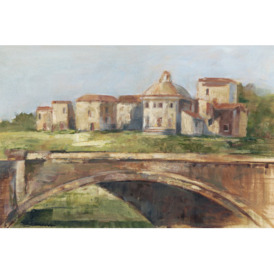 European River Bank II by Ethan Harper - Wrapped Canvas Painting