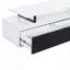 Meuble télé moderne, minimaliste, rectangulaire, extensible, avec 2 tiroirs et 1 armoire pour le salon, jusqu'à 100 po-301437647