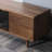 Modern simple black walnut TV cabinet-105967535