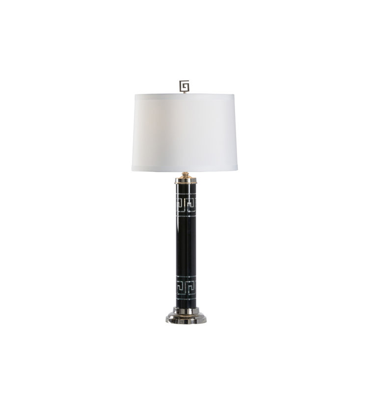 Lampe de table noire 32 po Dioclétien