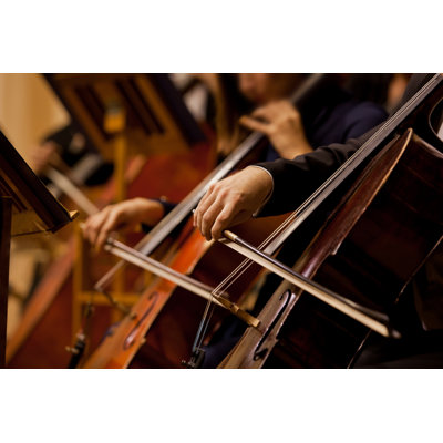 «Man jouant du violoncelle» par Furtseff - Photographie sur toile tendue