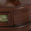 Console verte et noyer massif + demi-cercle en bois manufacturé