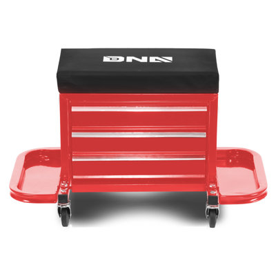 17'' W 3 -Drawer Stainless Steel Bottom Rollaway Chest with Wheels
