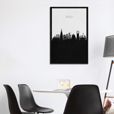 Riyadh, Saudi Arabia City Skyline by Ayse Deniz Akerman - Print on Canvas