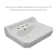 Whitehaus Collection 24" Traditional Pedestal with Large Rectangular Bowl, Backsplash, Dual Soap Ledges, Decorative Trim and Overflow