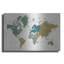 «Peace and Lodge World Map» par Janelle Penner, art mural en métal-455544737