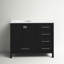 Meuble-lavabo simple 42 po avec plateau en marbre Hines-2128195548